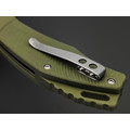 Нож QSP Raven QS122-B1 сталь D2 satin, рукоять G10 green