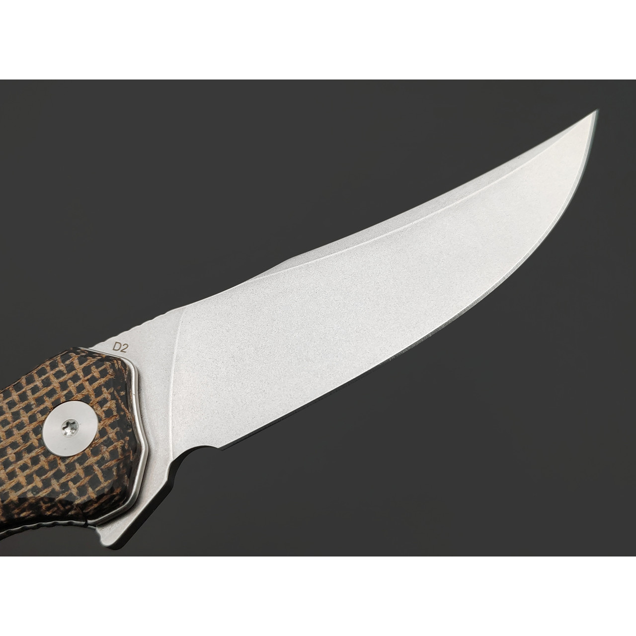 Нож QSP Walrus QS151-B1 сталь D2 св, рукоять Микарта коричневая