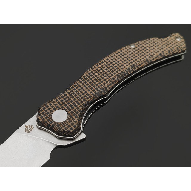 Нож QSP Walrus QS151-B1 сталь D2 св, рукоять Микарта коричневая