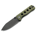 Нож QSP Canary folder QS150-F2 сталь 14C28N black, рукоять G10 OD green