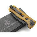 Нож QSP Canary folder QS150-J2 сталь 14C28N black, рукоять Ultem amber
