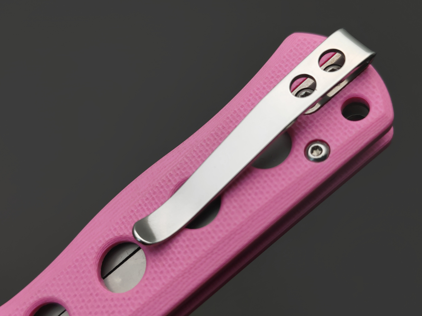 Нож QSP Canary folder QS150-H1 сталь 14C28N stonewash, рукоять G10 pink