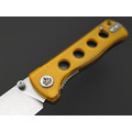 Нож QSP Canary folder QS150-J1 сталь 14C28N стоунвош, рукоять Ultem amber