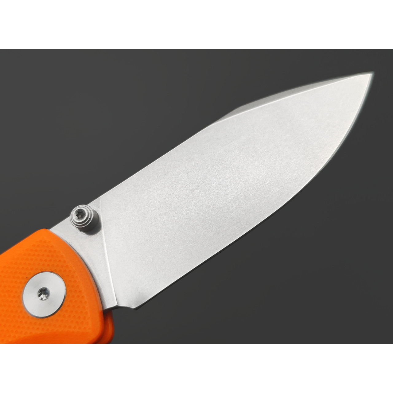 Нож QSP Canary folder QS150-B1 сталь 14C28N стоунвош, рукоять G10 orange