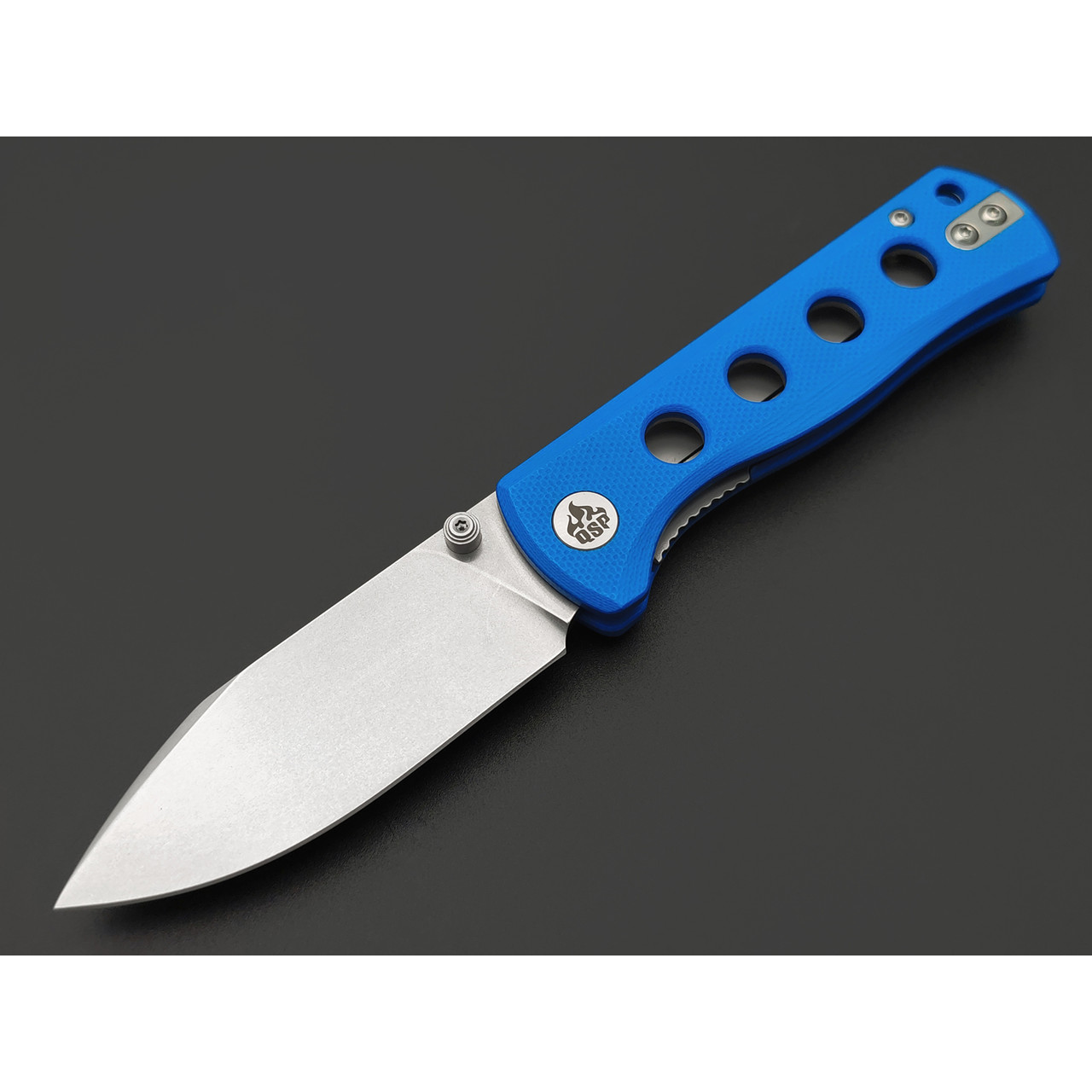Нож QSP Canary folder QS150-I1 сталь 14C28N стоунвош, рукоять G10 blue