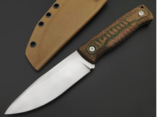 BRK нож Подорожник сталь VG-10 bead-blast, рукоять Micarta khaki