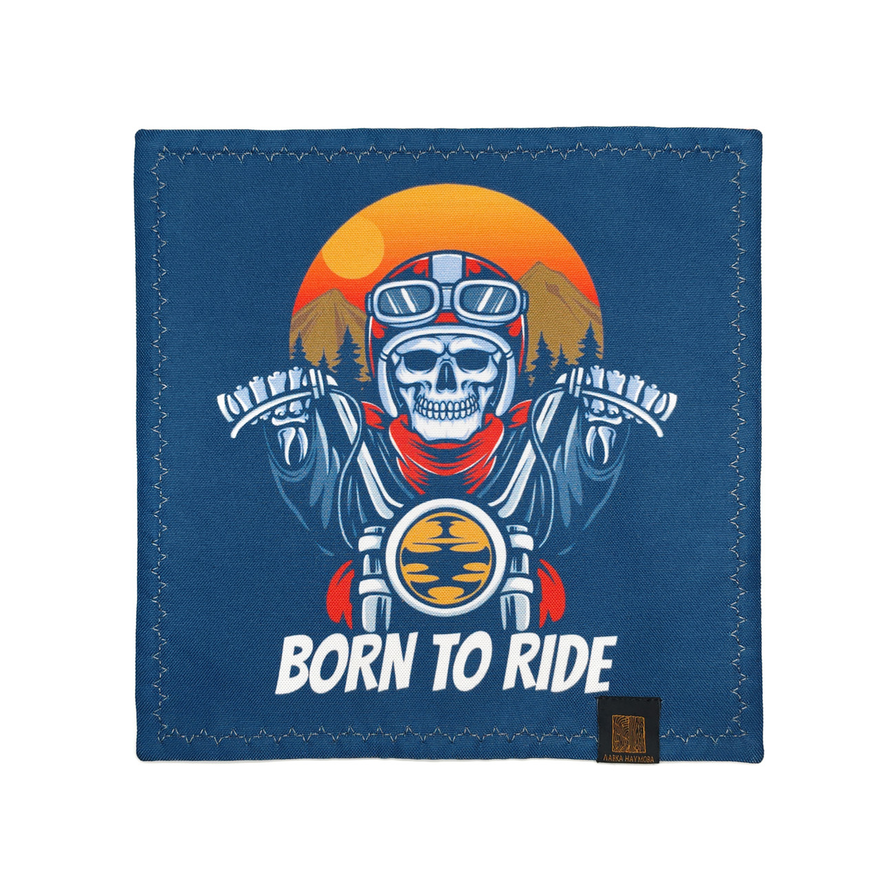 Лавка Наумова платок хэнк "Байкер - Born to ride" 24х24 см