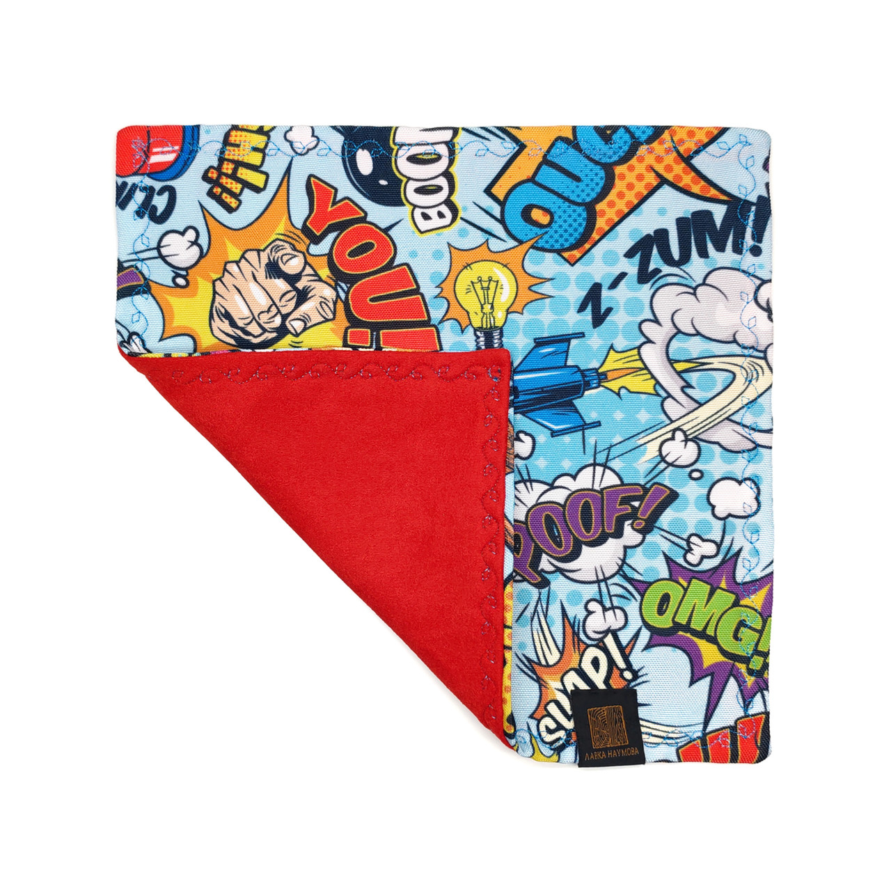 Лавка Наумова платок хэнк "Pop Art" голубой 24х24 см