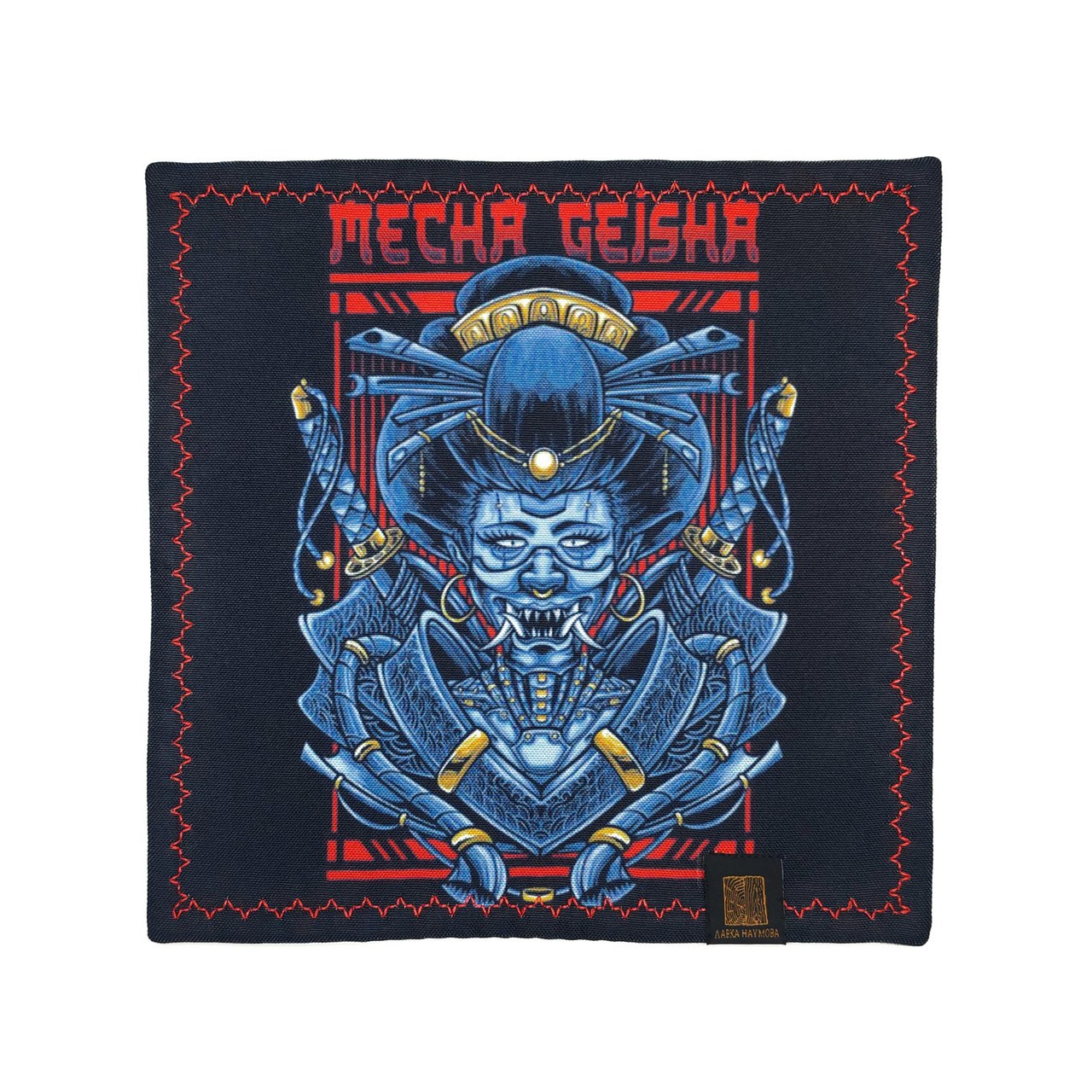 Лавка Наумова платок хэнк "Mecha Geisha" 24х24 см