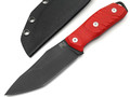 BRK нож Клевер сталь 65Г black oxide, рукоять G10 red