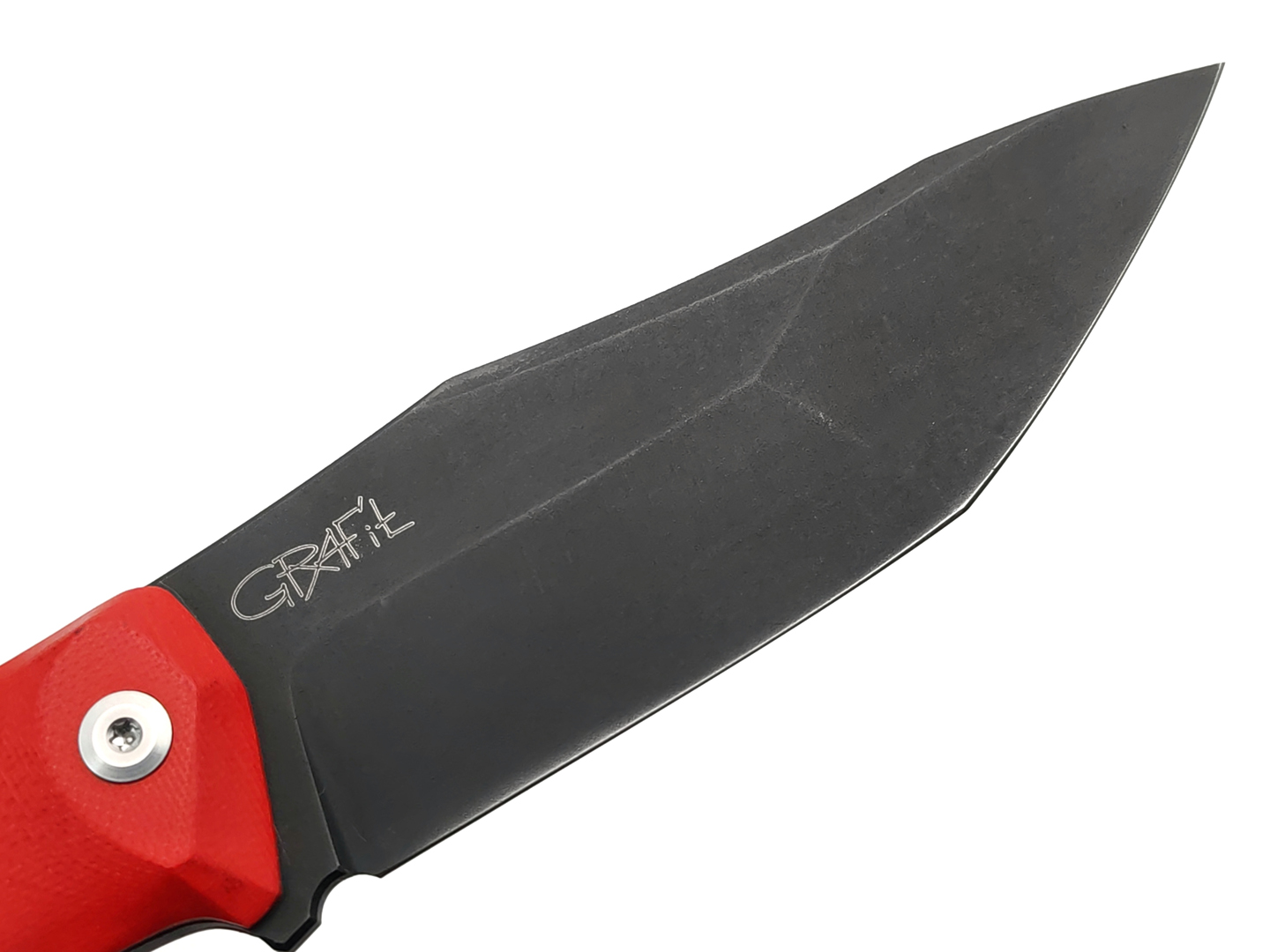 BRK нож Клевер сталь 65Г black oxide, рукоять G10 red