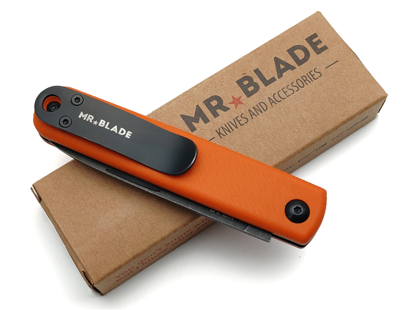 Mr.Blade складной нож Morsetto сталь VG-10 bw, рукоять G10 orange