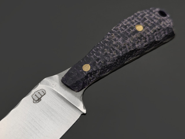 Андрей Кулаков нож Крыса KUL0120 сталь 95Х18, Рукоять Micarta deep purple