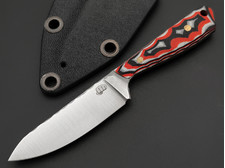 Андрей Кулаков нож KUL0121 сталь Х12МФ, Рукоять G10 laminate black-red & white