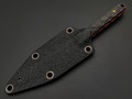 Андрей Кулаков нож Игла-Б KUL0124 сталь Х12МФ, Рукоять carbon fiber, G10 red