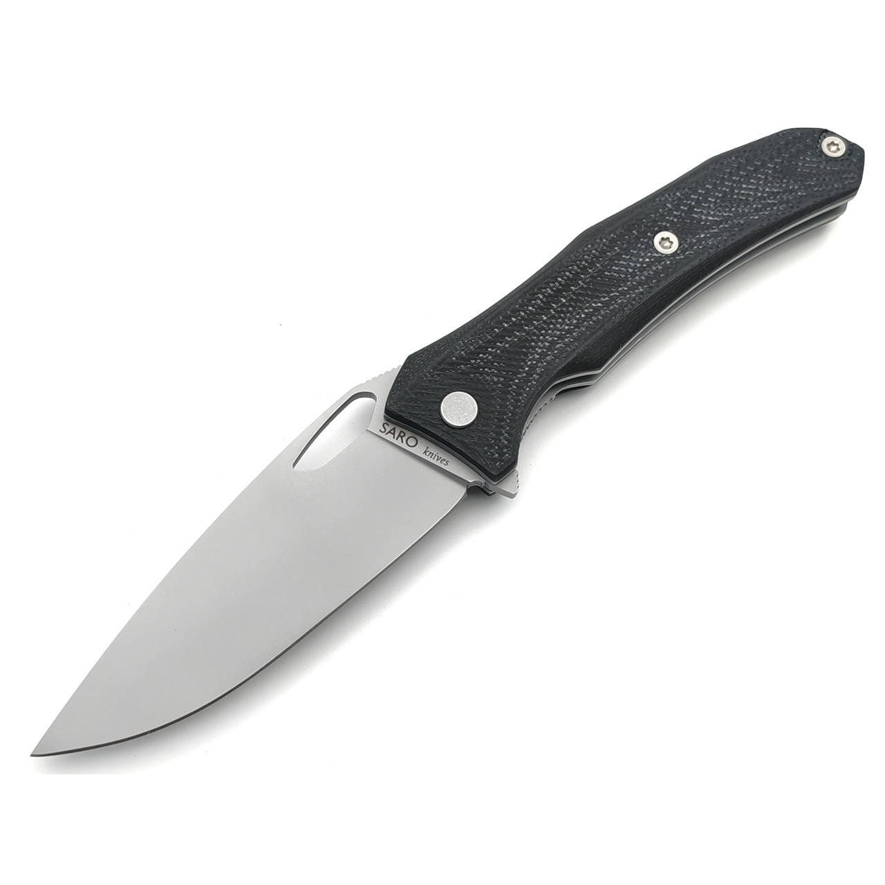 Saro нож Бизон сталь Aus-10, рукоять G10 black