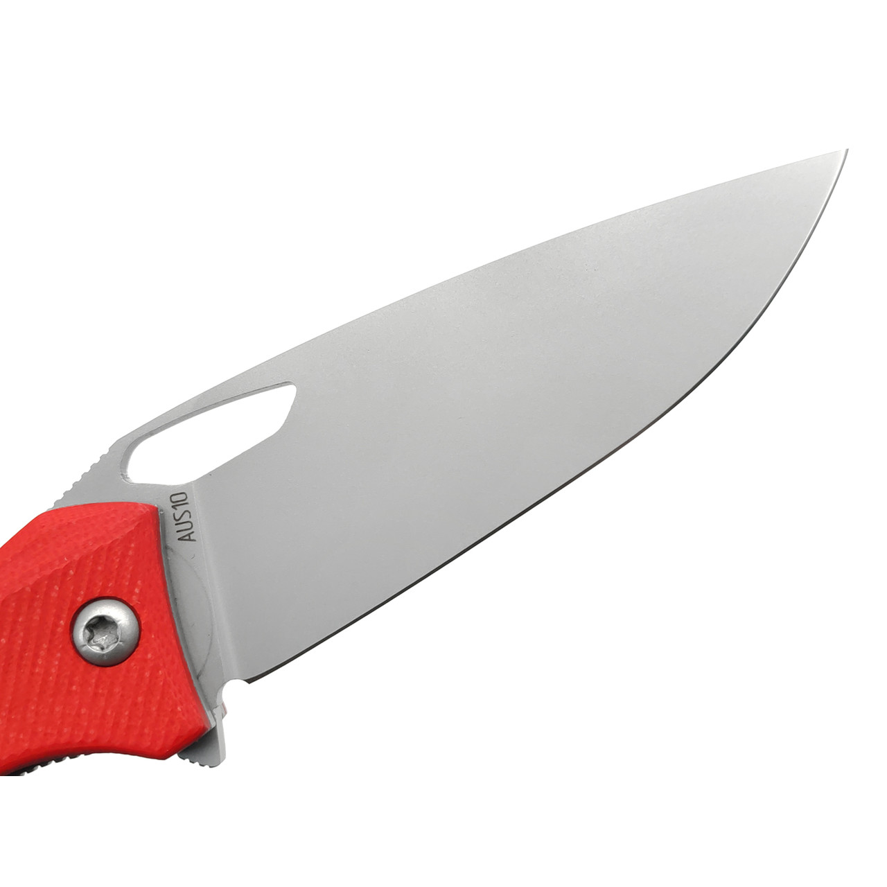 Saro нож Бизон сталь Aus-10, рукоять G10 red
