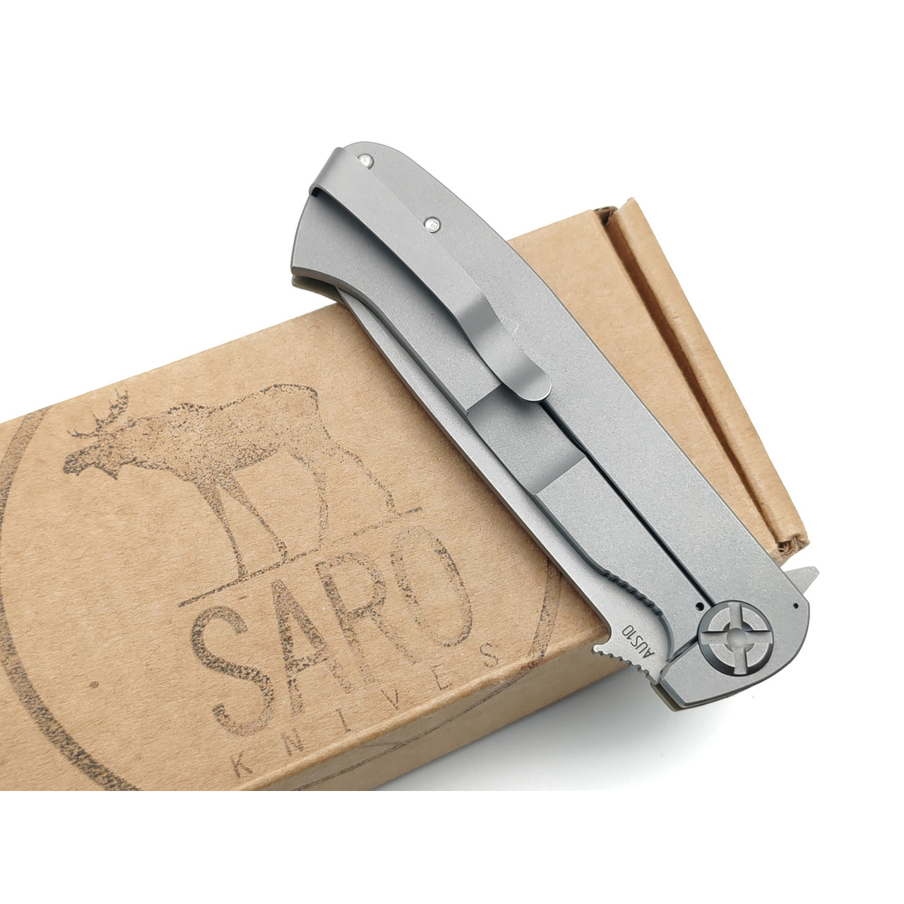 Saro нож Чиж Next HD сталь Aus-10, рукоять G10 tan