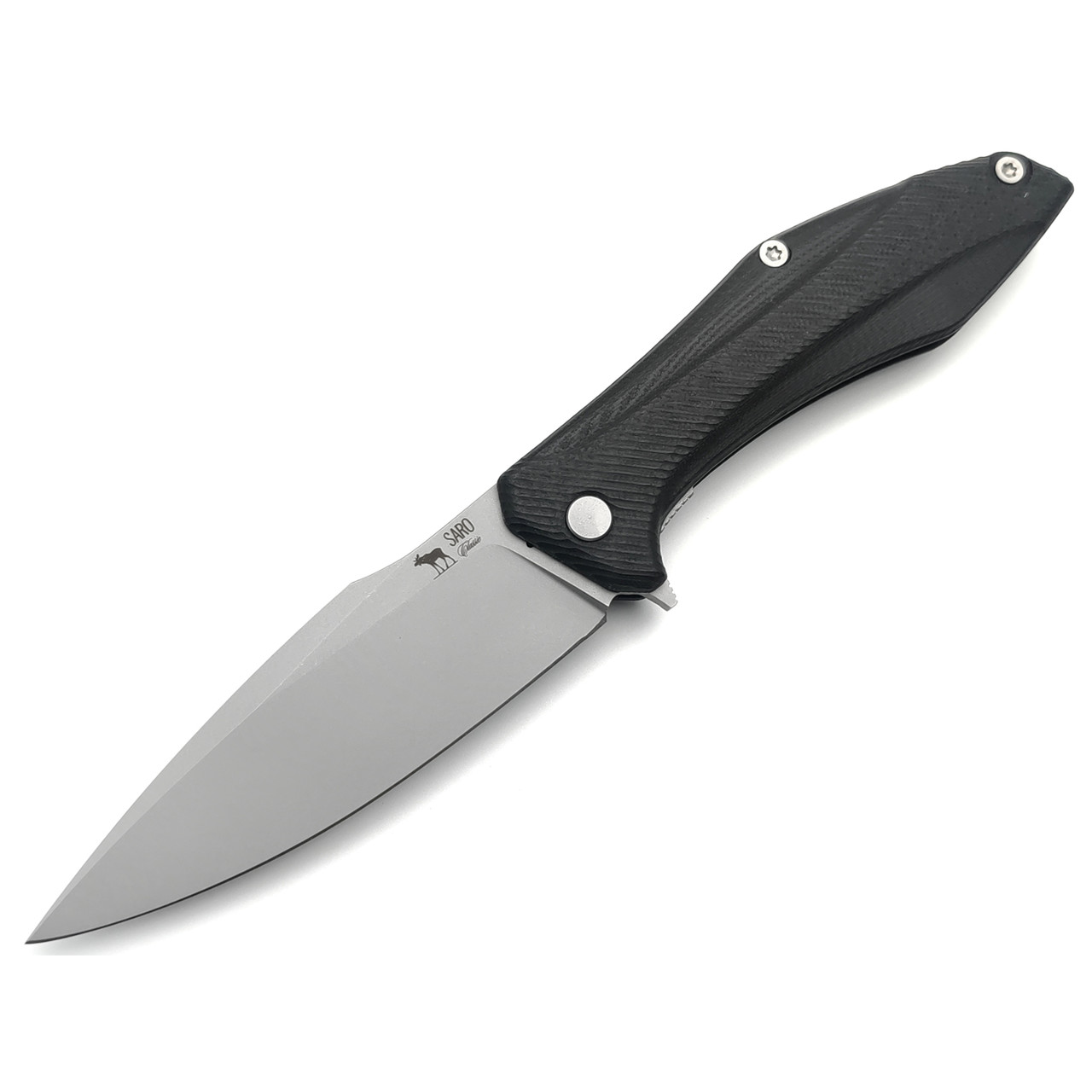 Saro нож Грач сталь Aus-10, рукоять G10 black