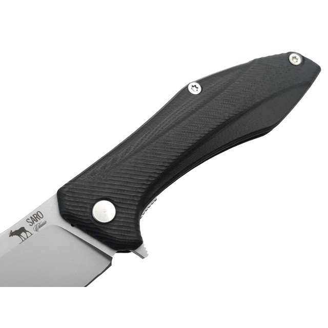 Saro нож Грач сталь Aus-10, рукоять G10 black