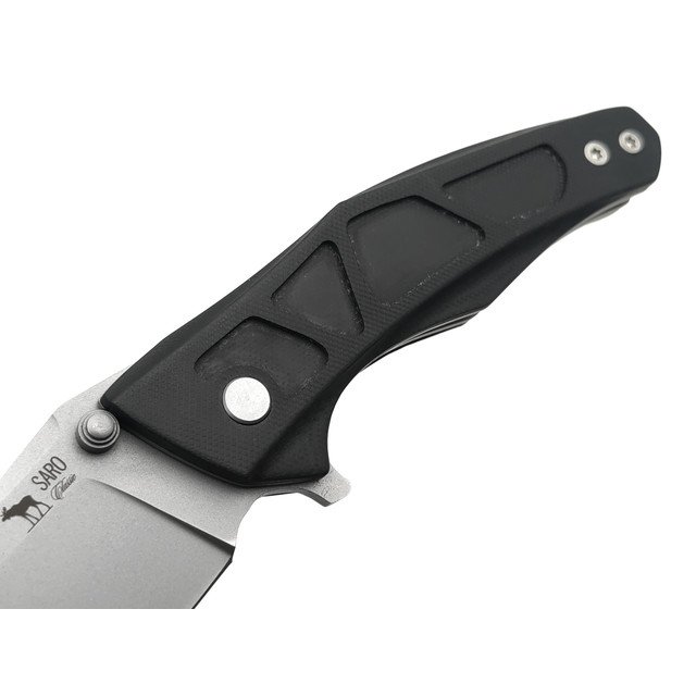 Saro нож Багира сталь K110, рукоять G10 black