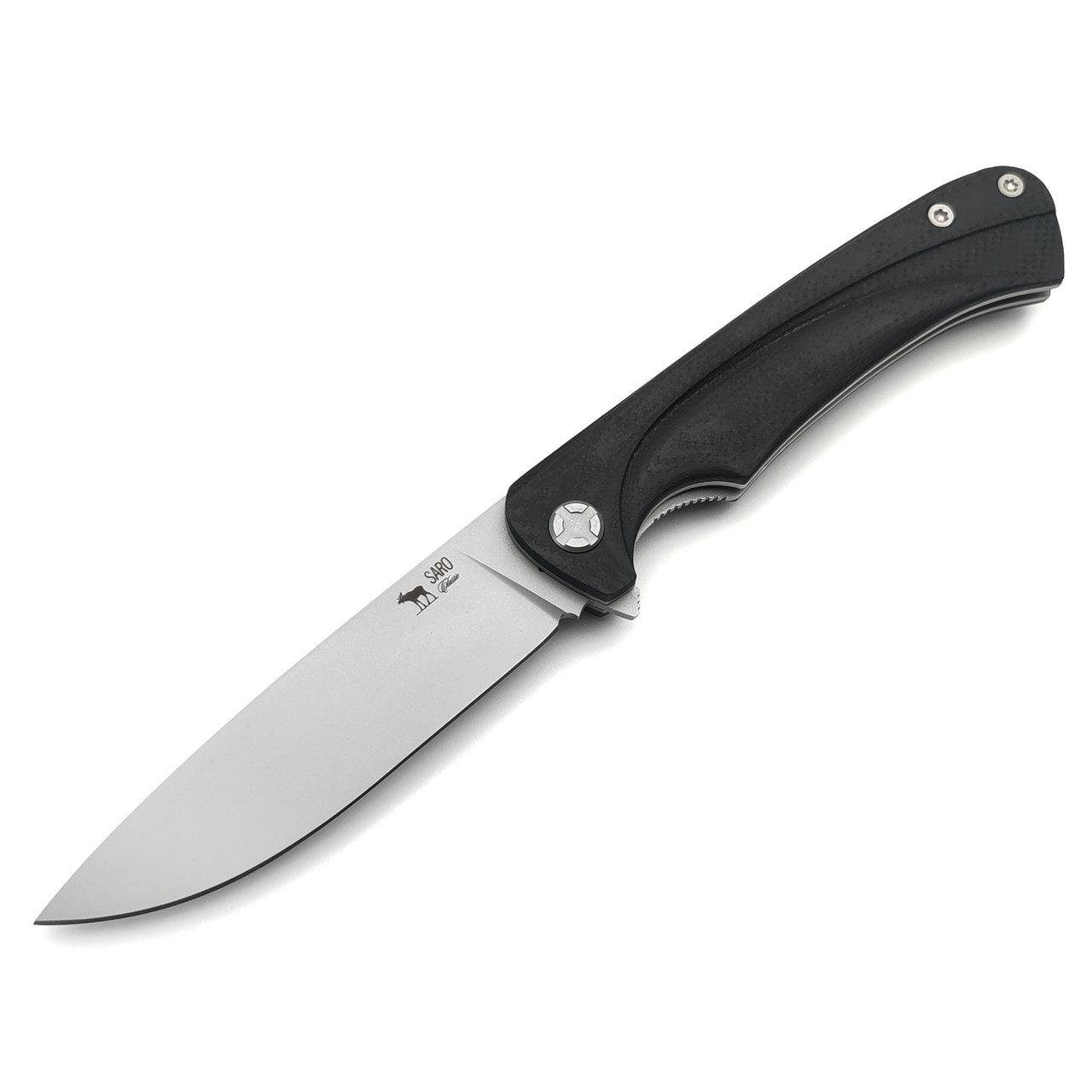 Saro нож Чиж Плюс, сталь Aus-10, рукоять G10 black