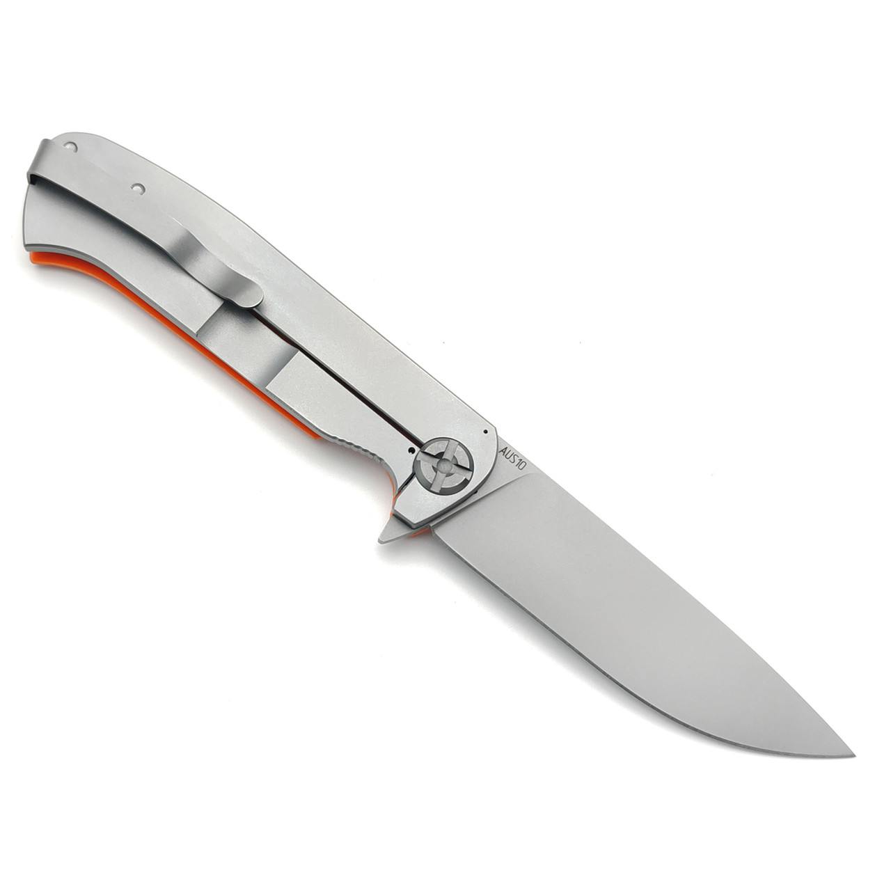 Saro нож Чиж Next сталь Aus-10, рукоять G10 orange