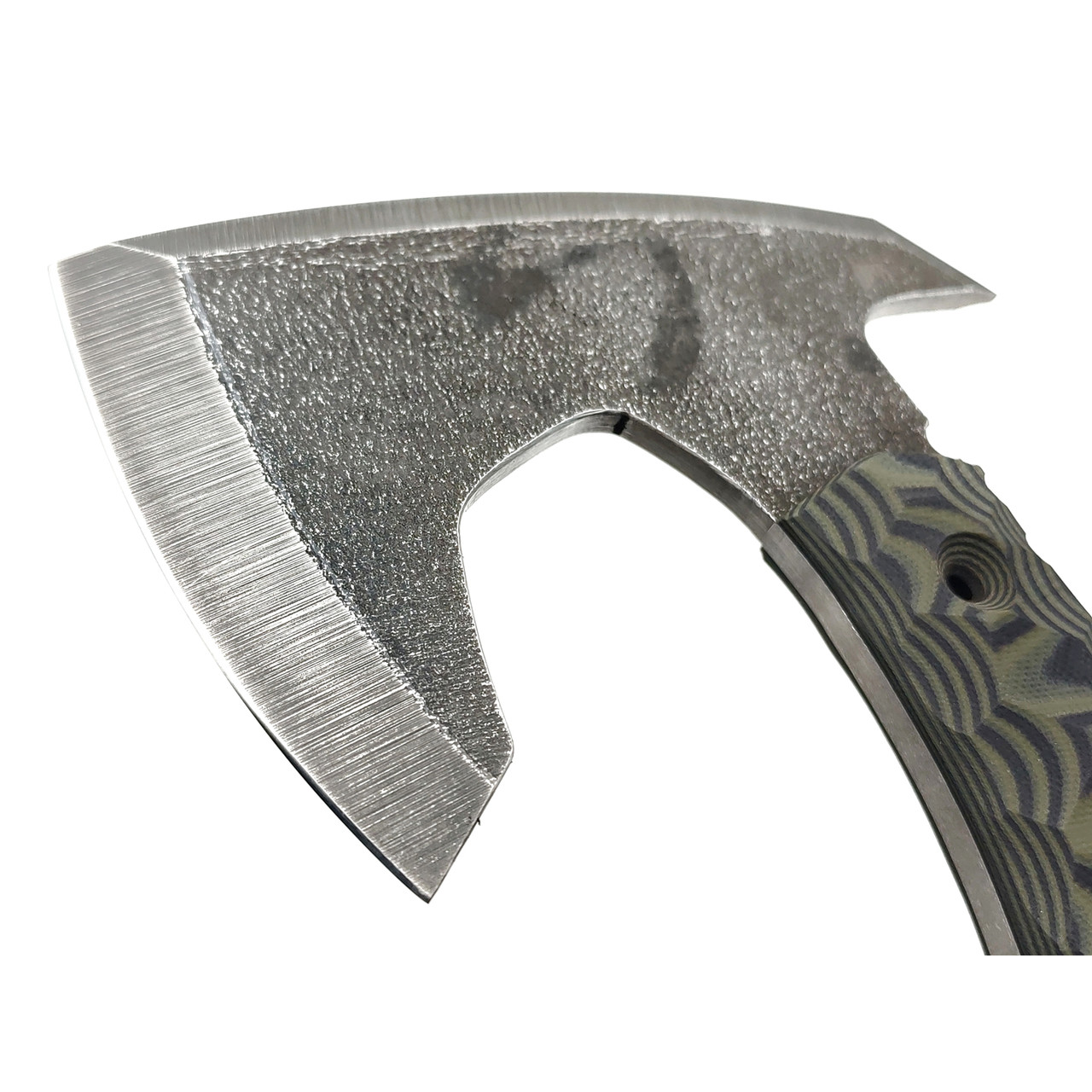 BRK топорик тактический ЦМ сталь K340, рукоять G10 OD green & black