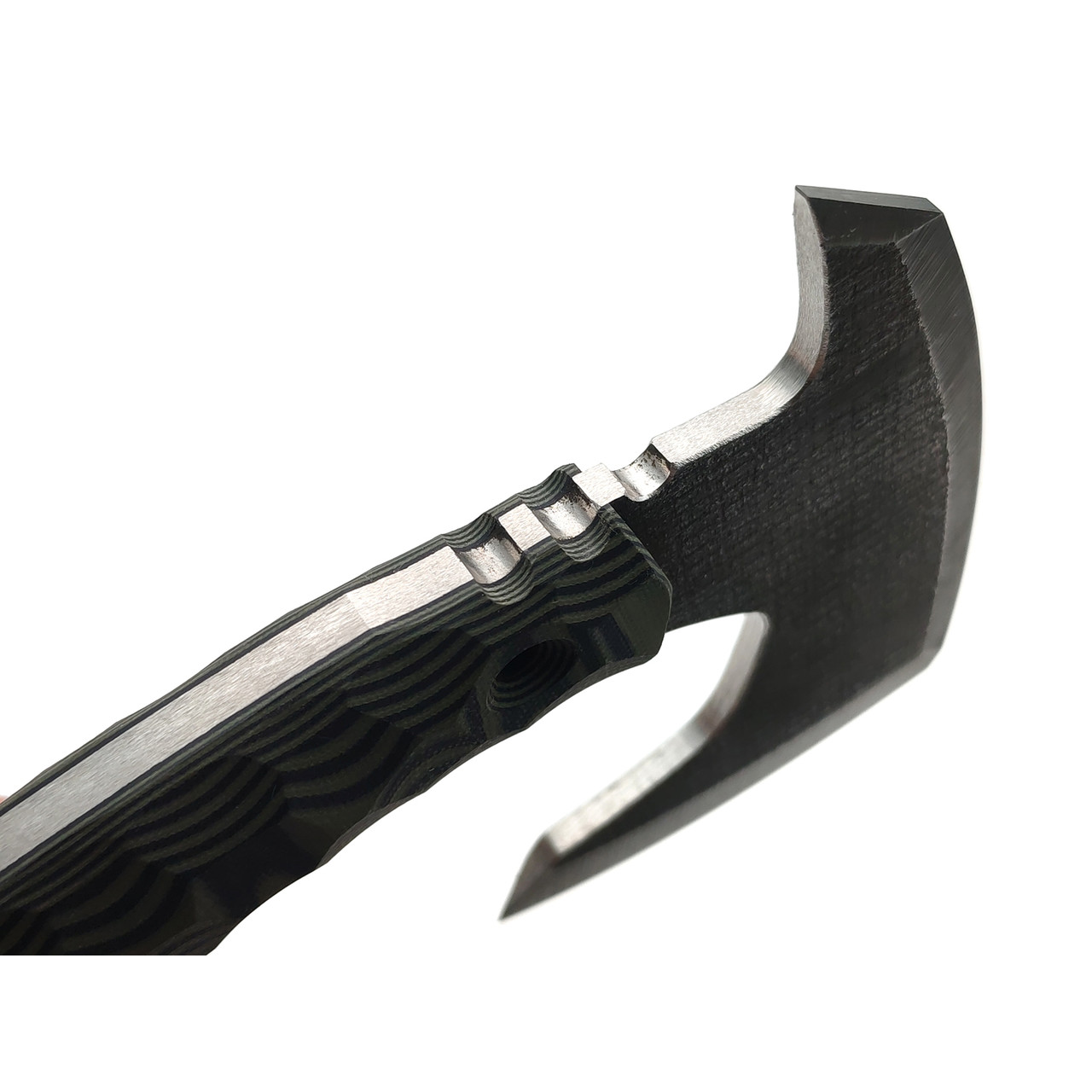 BRK топорик тактический ЦМ сталь K340, рукоять G10 OD green & black