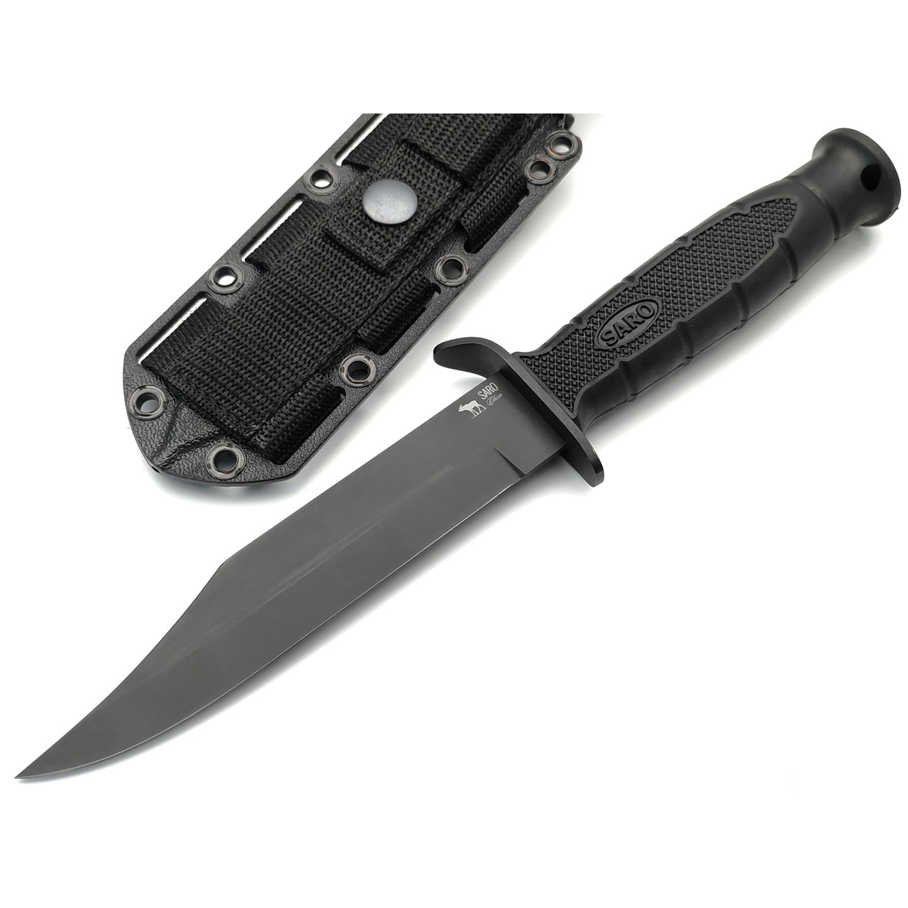 Saro нож НР-43 сталь 65Г, рукоять резина
