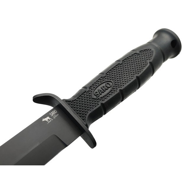 Saro нож НР-43 сталь 65Г, рукоять резина
