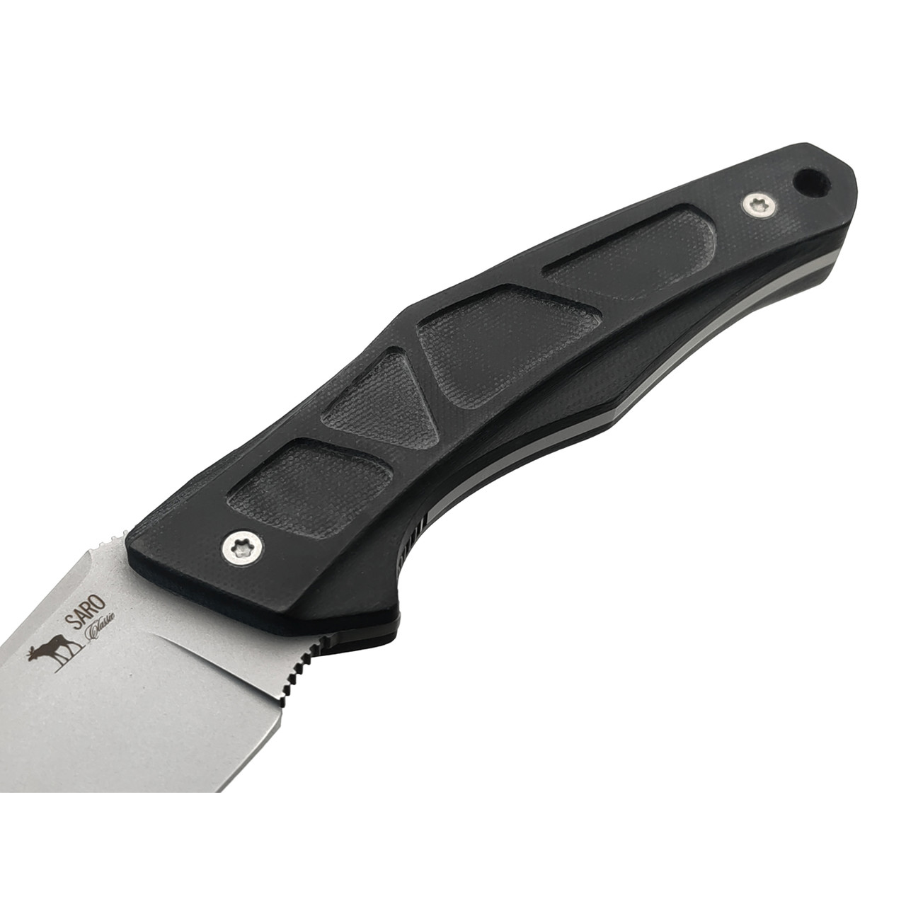 Saro нож Багира Фикс сталь K110, рукоять G10 black