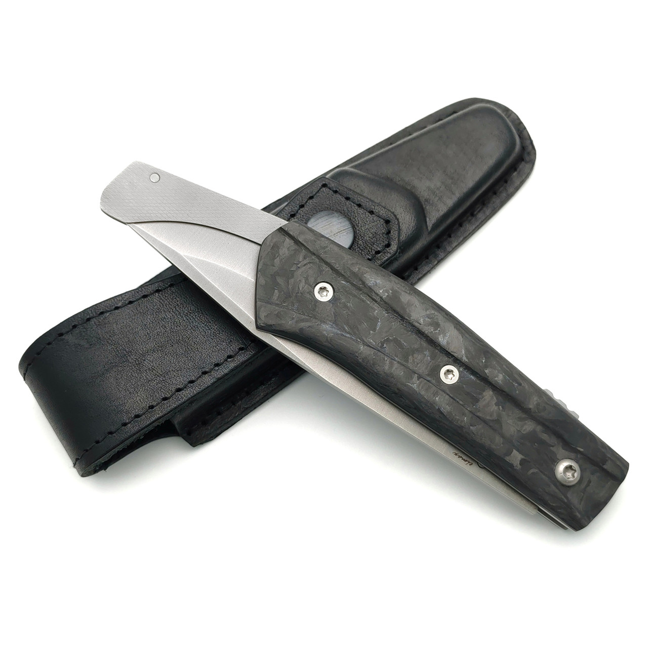 Нож SARO Wild West сталь Elmax, рукоять carbon fiber