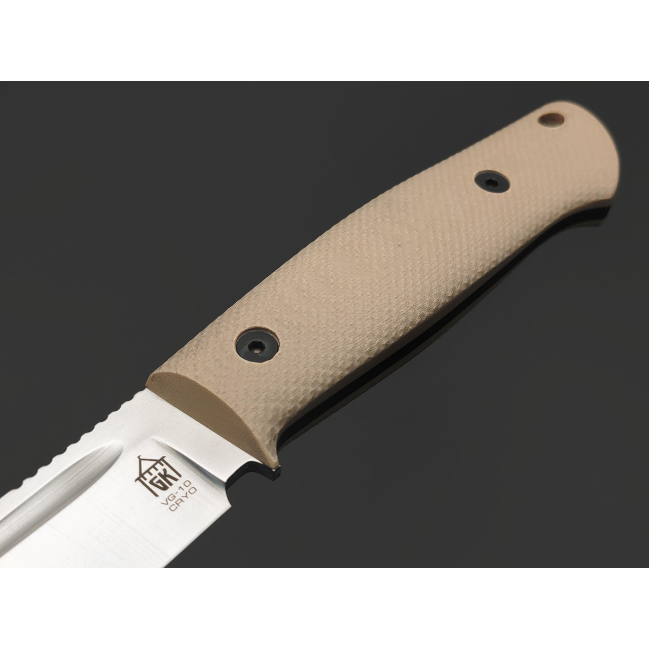Град Горький нож Тигр сталь VG-10 satin, рукоять G10 tan & black