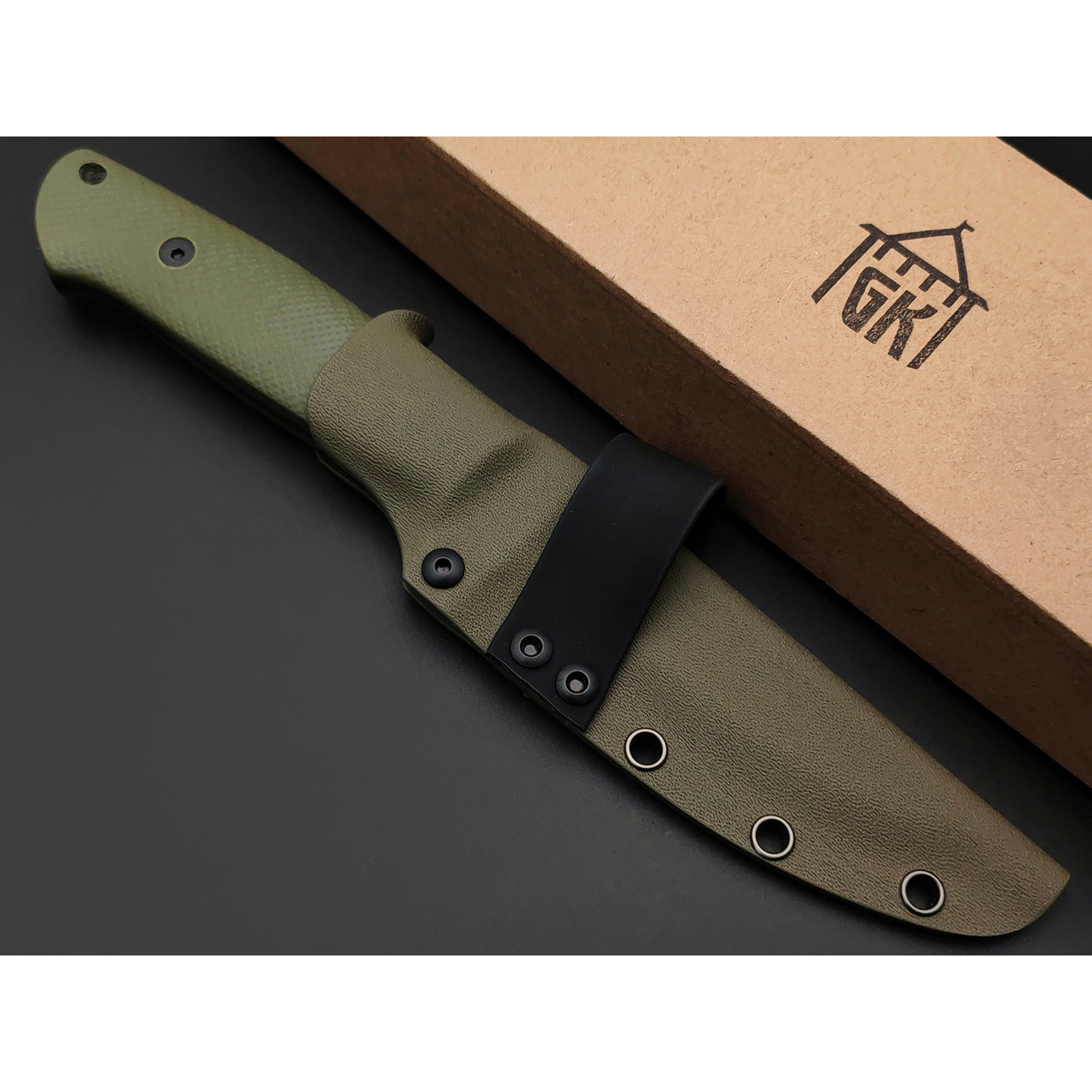 Град Горький нож Тигр сталь VG-10 satin, рукоять G10 olive & black