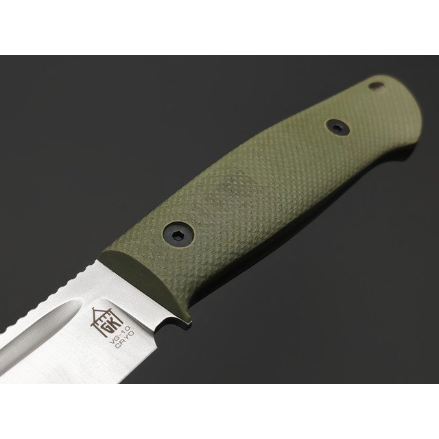 Град Горький нож Тигр сталь VG-10 satin, рукоять G10 olive & black