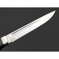 Град Горький нож Техно-Финка сталь VG-10 satin, рукоять Дерево граб, латунь