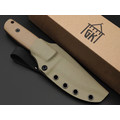 Град Горький нож Техно-Томми сталь VG-10 satin, спуски ромб, рукоять G10 tan & black
