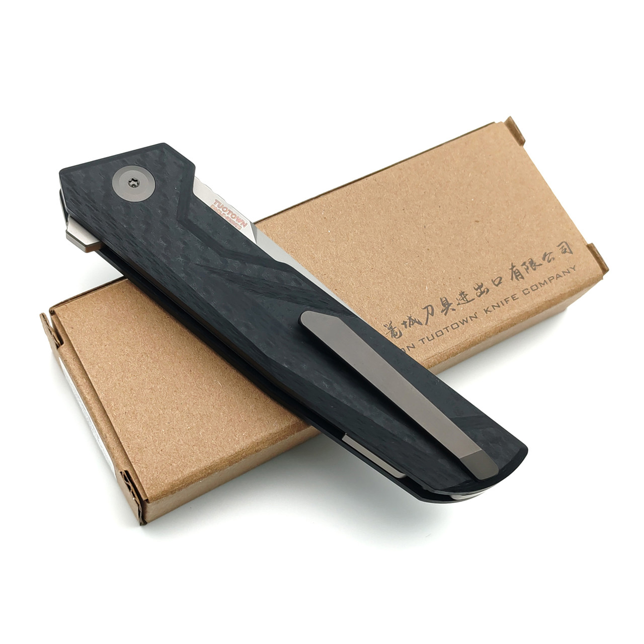 TuoTown и Eagle Knives складной нож Barhan сталь T10S бид-бласт, рукоять G10-Карбон