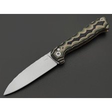 Андрей Кулаков малый фрикционный нож KUL0112 сталь Х12МФ, рукоять G10 laminate black-tan & olive