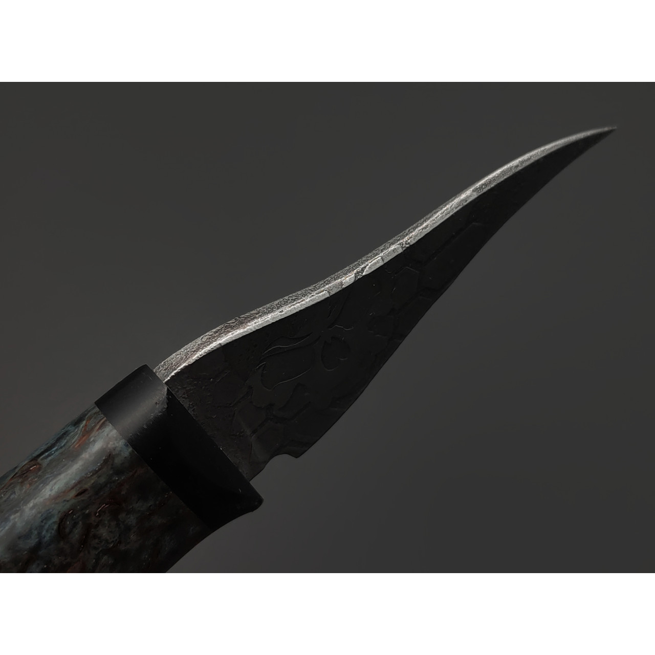Волчий Век нож Злой Custom сталь PGK WA, рукоять Карельская берёза, G10, карбон