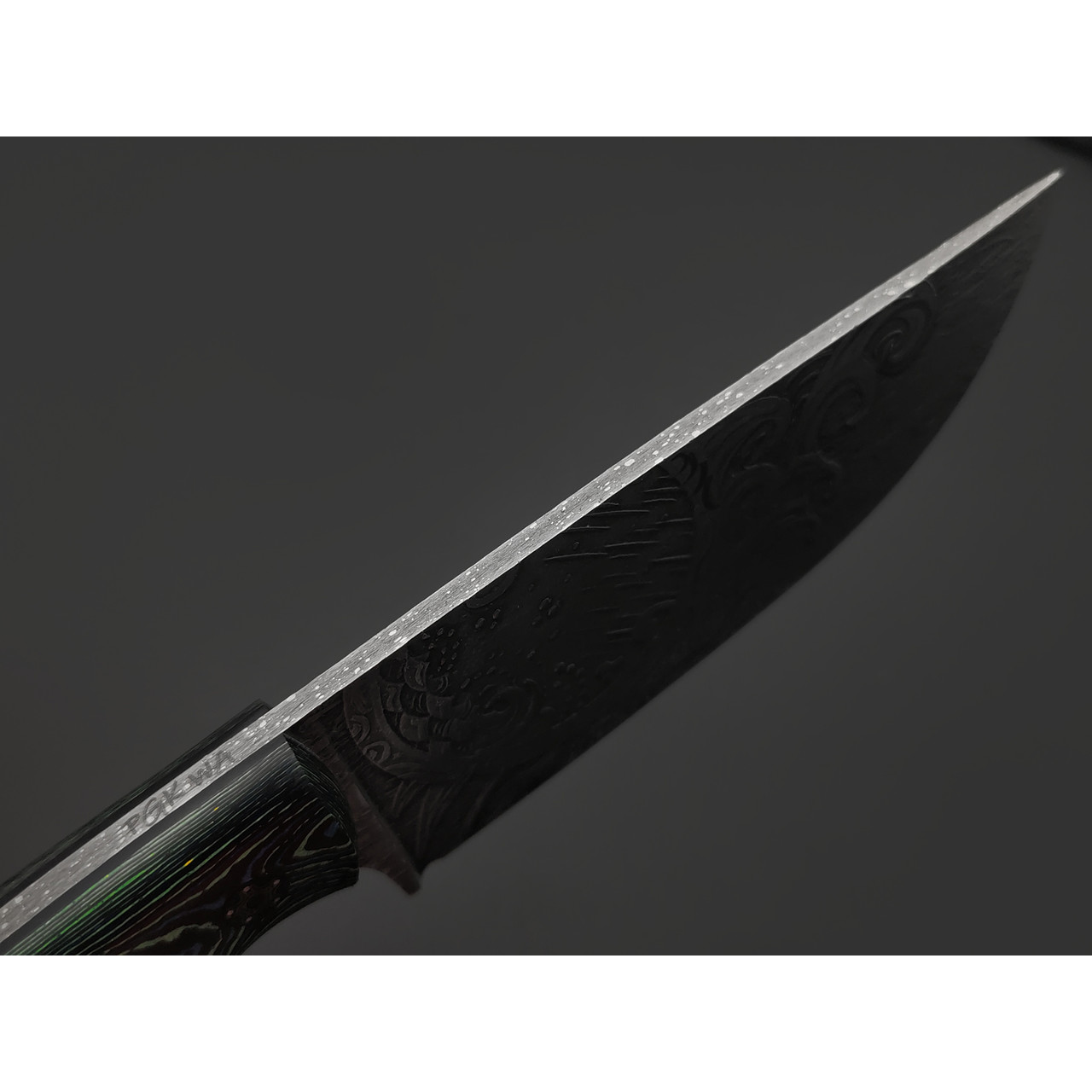 Волчий Век нож Шихан Custom Хокусай Edition сталь PGK WA, рукоять Carbon fiber laminate, G10