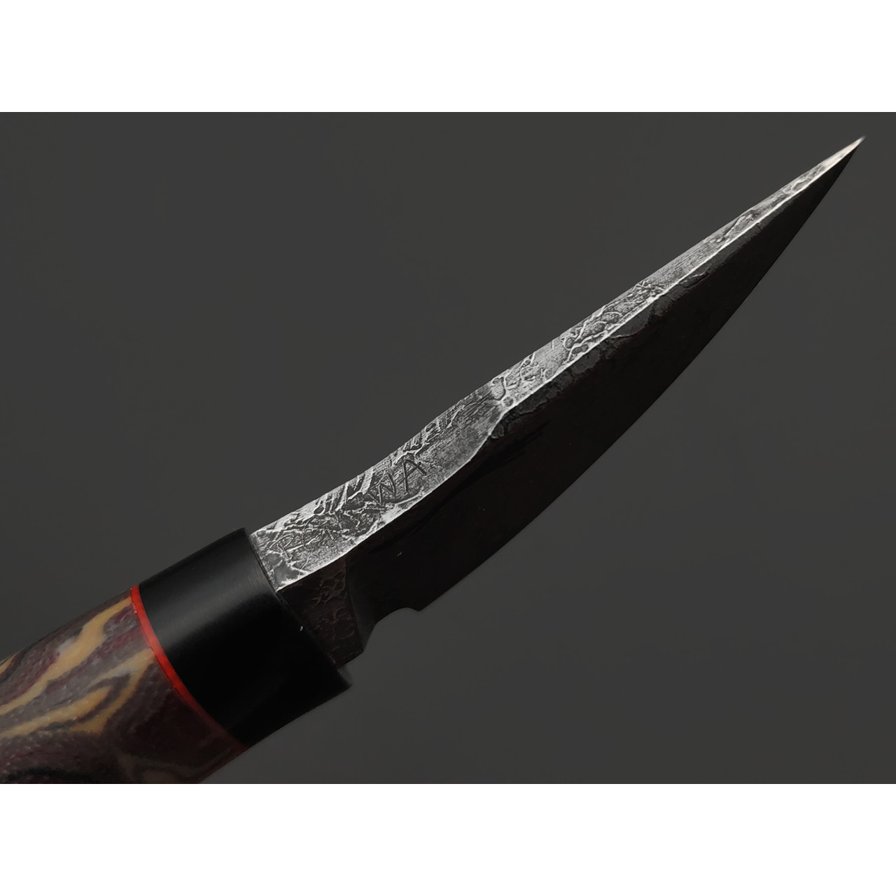 Волчий Век нож EDC Custom сталь PGK WA, рукоять Микарта, G10, карбон
