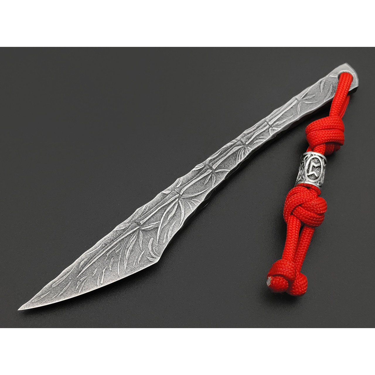Волчий Век скелетный нож Kiridashi Custom Bamboo сталь PGK WA худ. травление