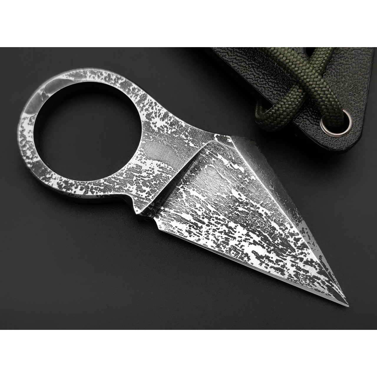 Богдан Гоготов нож NBG-81 сталь PGK, травление, ножны Kydex