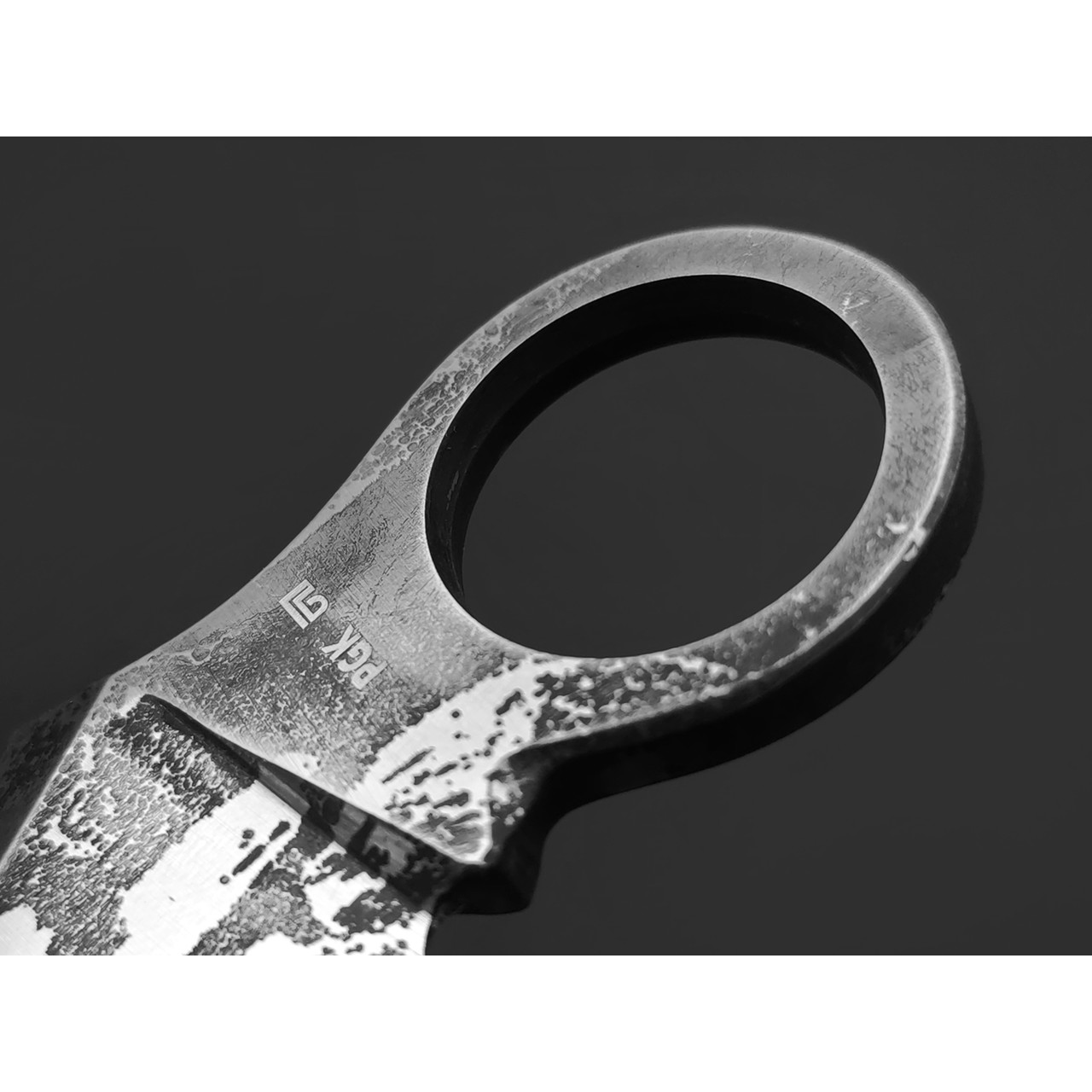 Богдан Гоготов нож NBG-81 сталь PGK, травление, ножны Kydex
