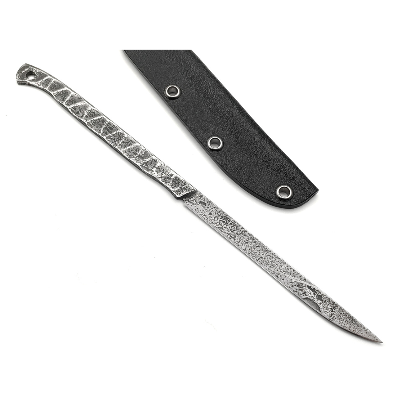 Богдан Гоготов скелетный нож NBG-75 сталь M390, травление, ножны Kydex