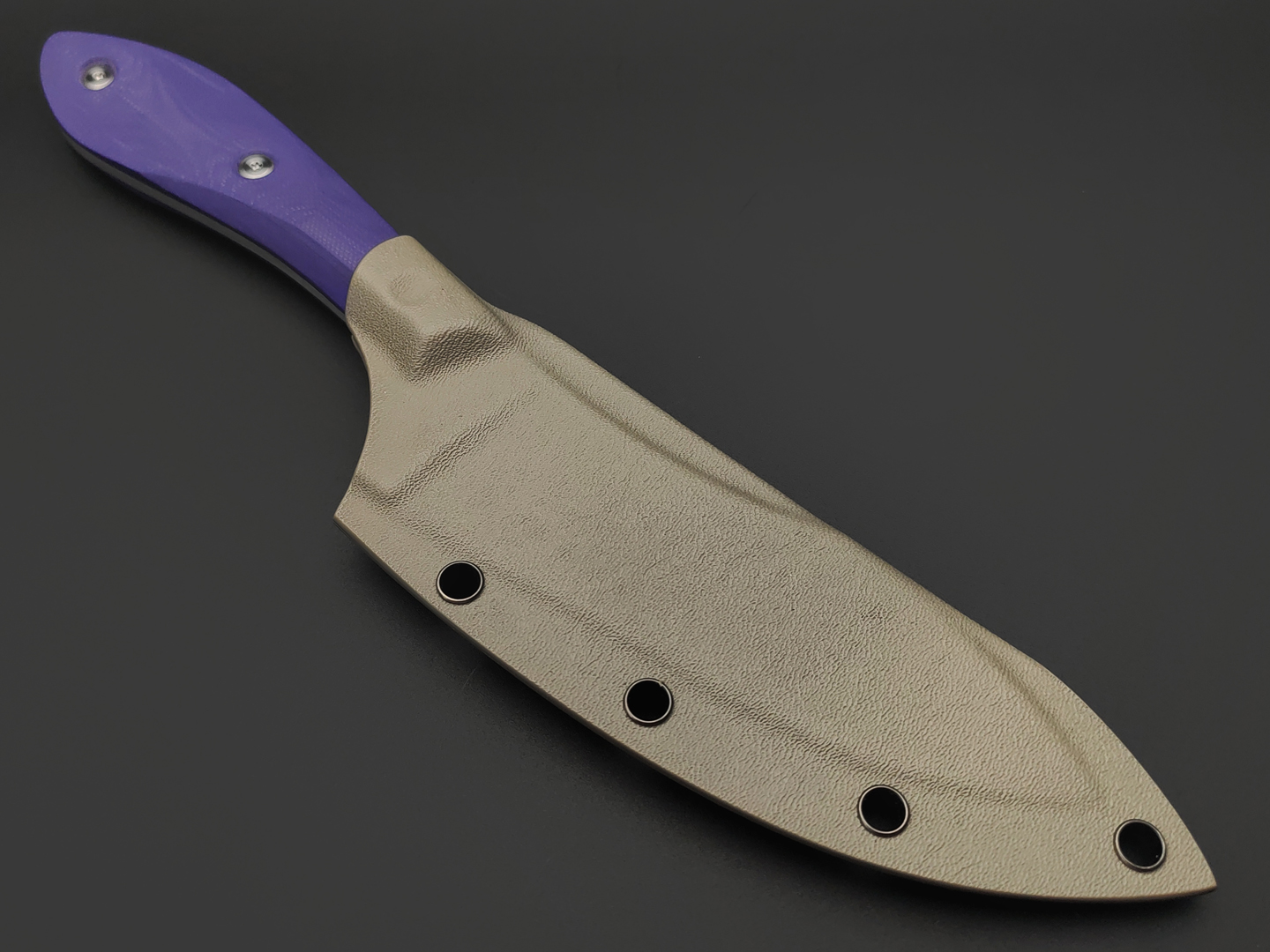 BRK нож Канадец сталь VG-10 satin, рукоять G10 purple