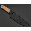 BRK нож Финка сталь VG-10 satin, рукоять G10 mint & orange BRK нож Финка сталь VG-10 satin, рукоять G10 mint & orange
