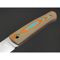 BRK нож Финка сталь VG-10 satin, рукоять G10 mint & orange BRK нож Финка сталь VG-10 satin, рукоять G10 mint & orange